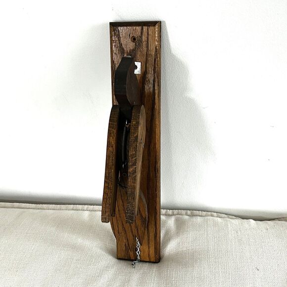 Vintage 1987 Handmade Woodpecker Wood Door Knocker Wall Art Ron Gerstenmaier - Picture 5 of 10